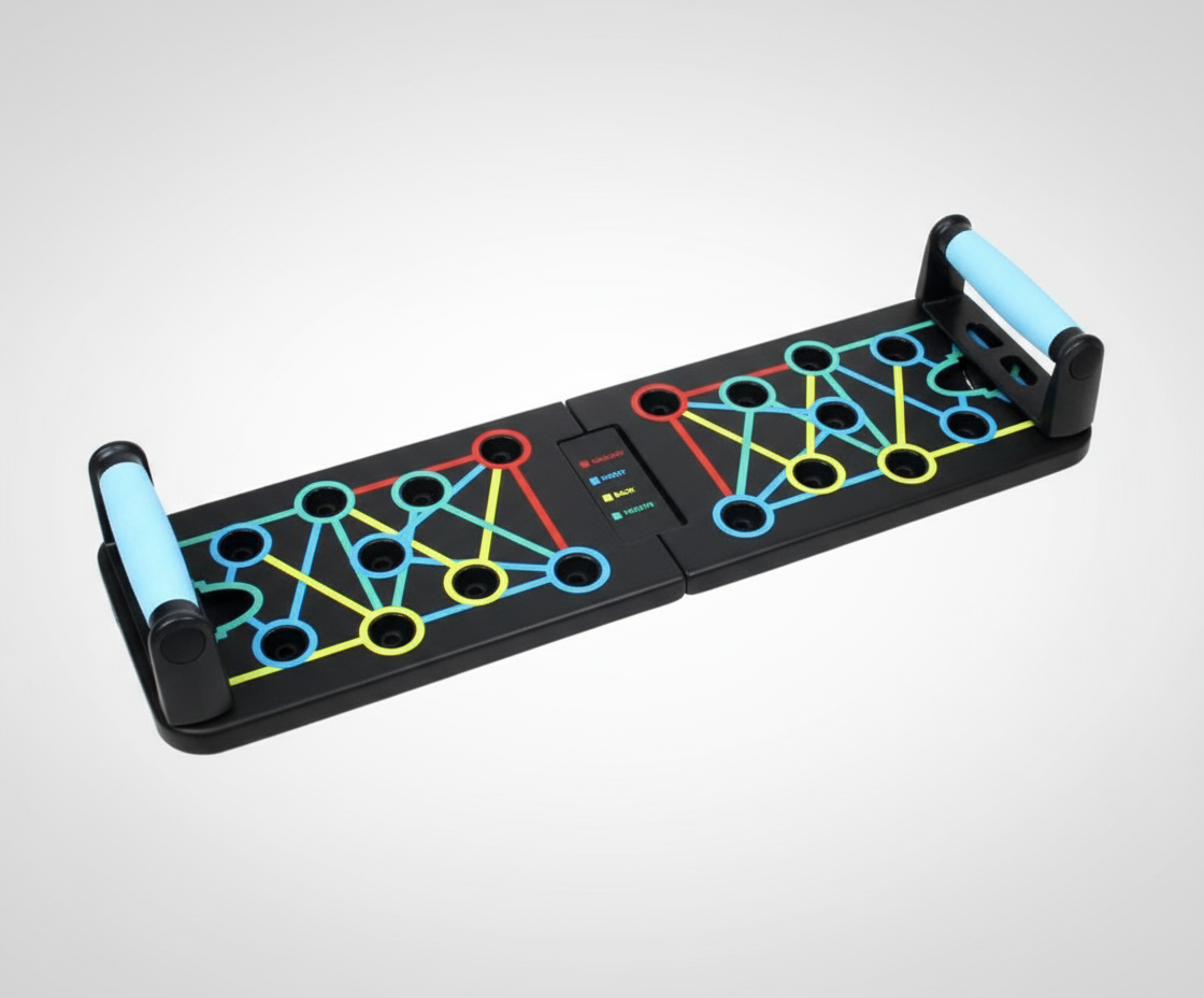 Multifunctional Folding Push-Up Fitness Board + Anti-Breakage Pull Rope