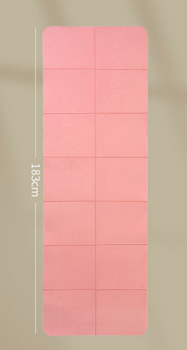 TPE Foldable Yoga Portable Mat Thickened Non-slip Fitness Home Mat - Ideal for Yoga, Pilates, Stretching & Floor Exercises