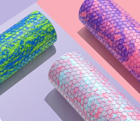 Iridescent Cloud Yoga Foam Roller for Body Massage