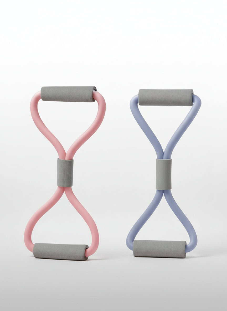 Figure 8 Elastic Band Back Training Elastic Rope Exercise Stretch Rope Training Back Tension Rope Tension Belt Figure 8 Tensioner