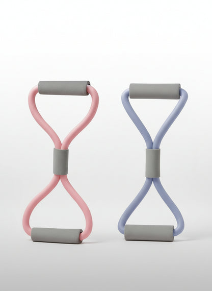 Figure 8 Elastic Band Back Training Elastic Rope Exercise Stretch Rope Training Back Tension Rope Tension Belt Figure 8 Tensioner