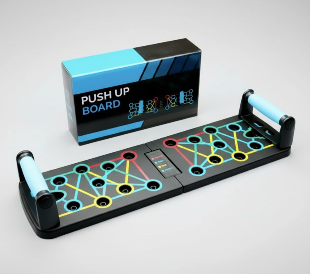 Multifunctional Folding Push-Up Fitness Board + Anti-break Pull Rope