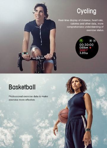 P22 Smartwatch Fitness Running Watch, Bluetooth Pedometer, Fitness Tracker Activity, Compatible with Android / iOS