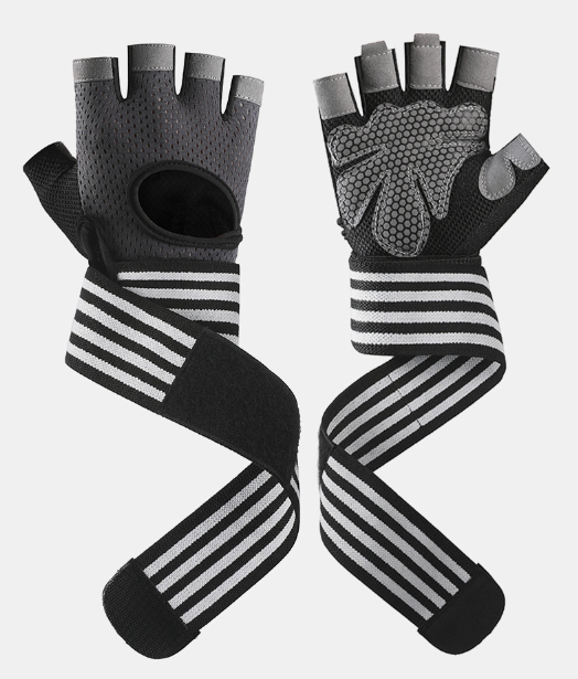 Wear-Resistant Breathable Non-Slip Fitness Weightlifting Half-Finger Gloves