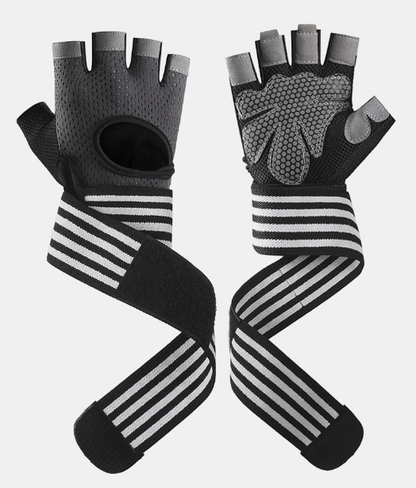 Wear-Resistant Breathable Non-Slip Fitness Weightlifting Half-Finger Gloves