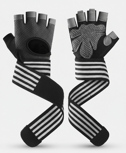 Wear-Resistant Breathable Non-Slip Fitness Gloves, Weightlifting Men's And Women's Half-Finger Gloves