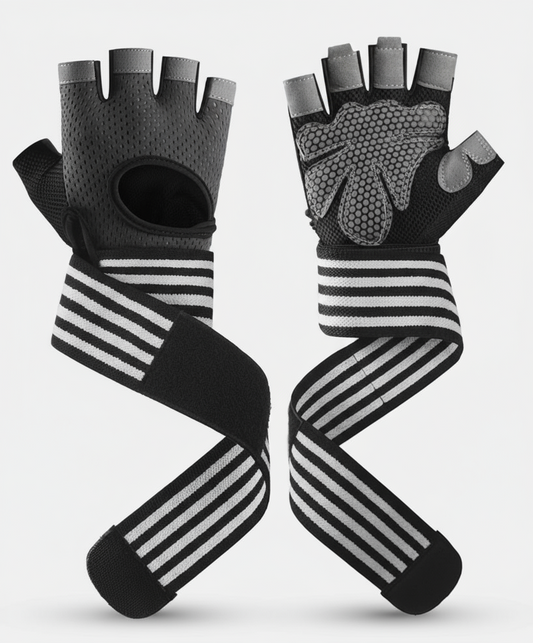 Wear-Resistant Breathable Non-Slip Fitness Gloves, Weightlifting Men's And Women's Half-Finger Gloves