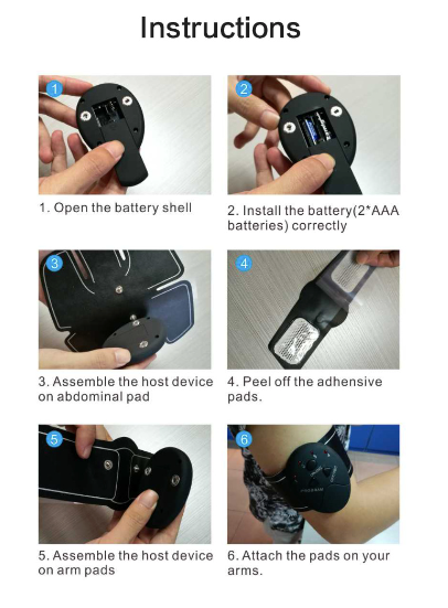 Intelligent Abdominal Muscle Stimulator Patch - Abdominal Muscle Fitness Training Device