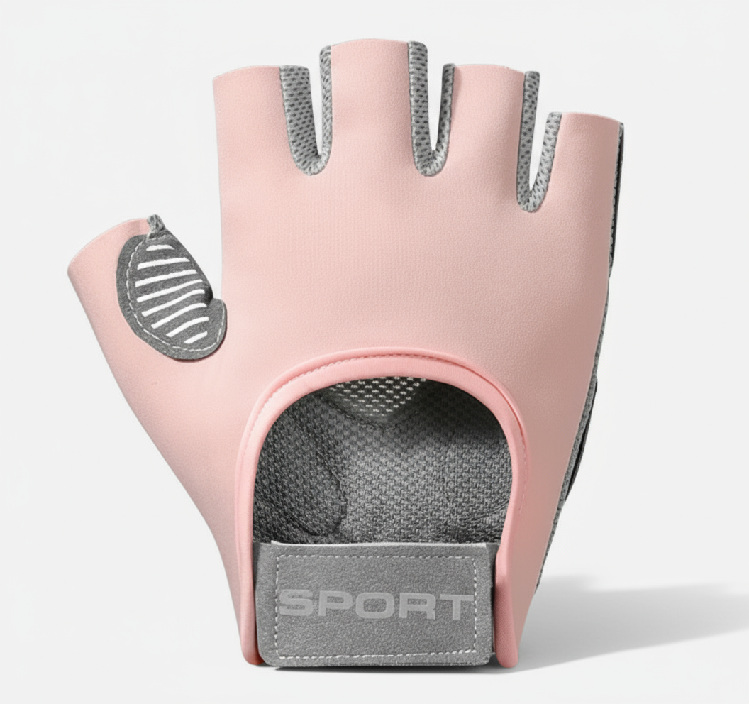 Sports Fitness Non-slip Air Cushion Shock Absorption Half Finger Wear-Resistant Gloves