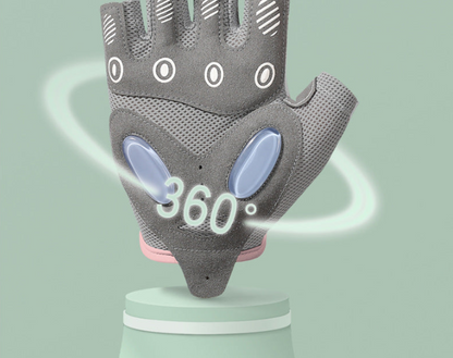 Sports Fitness Non-slip Air Cushion Shock Absorption Half Finger Wear-Resistant Gloves