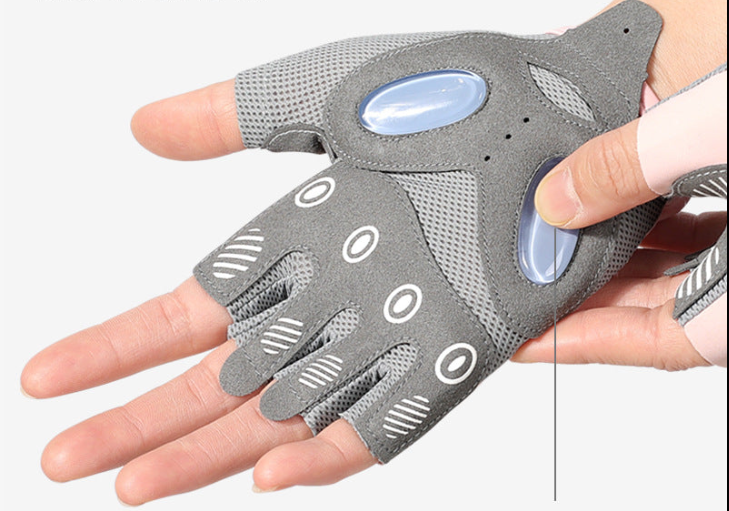 Sports Fitness Non-slip Air Cushion Shock Absorption Half Finger Wear-Resistant Gloves