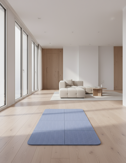 TPE Foldable Yoga Portable Mat Thickened Non-slip Fitness Home Mat - Ideal for Yoga, Pilates, Stretching & Floor Exercises