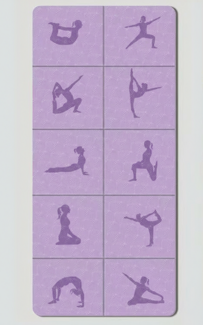 TPE Foldable Yoga Portable Mat Thickened Non-slip Fitness Home Mat - Ideal for Yoga, Pilates, Stretching & Floor Exercises