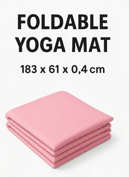 TPE Foldable Yoga Portable Mat Thickened Non-slip Fitness Home Mat - Ideal for Yoga, Pilates, Stretching & Floor Exercises