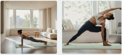 TPE Foldable Yoga Portable Mat Thickened Non-slip Fitness Home Mat - Ideal for Yoga, Pilates, Stretching & Floor Exercises