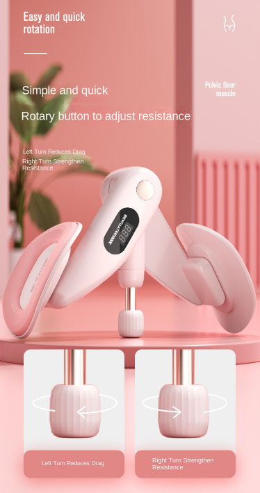Pelvic Floor Muscle Trainer Counting, Postpartum Recovery, Cropping and Leg Beauty Device, Home Kegel Yoga Leg Clamp